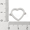 Non-Tarnish 304 Stainless Steel Hollow Connector Charms STAS-P332-07P-3