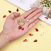 15Pcs 3 Colors Resin Pendants RESI-CJ0001-129-7