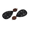 Teardrop Leather Pendants FIND-N007-02B-03-2