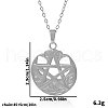Stainless Steel Pentagram Pendant Necklaces for Women ZN0791-1-1