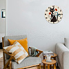 MDF Printed Wall Clock HJEW-WH0058-034-6