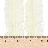 20 Yards Polyester Pleated Elastic Lace Trim SRIB-M015-01I-3