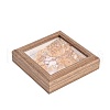 Natural Yellow Quartz  Chips Tree of Life with Wooden Photo Frame Decorations DJEW-B013-04A-3