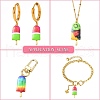 30Pcs 3 Styles Printed Alloy Pendants PALLOY-CJ0002-49-6