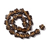 Handmade Gold Sand Lampwork Beads Strands LAMP-Q045-04A-2