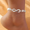 Infinity Alloy Crystal Rhinestone Anklets WG7E5F4-01-1