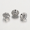 Tibetan Style Alloy Bicone Beads TIBEB-7692-AS-NR-2