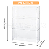 3-Tier Transparent Acrylic Minifigures Display Case ODIS-WH0061-50A-2