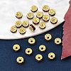 Brass Grade A Rhinestone Spacer Beads RSB034NF-09G-4