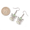 Angel Handmade Glass Seed Beads Dangle Earrings for Women EJEW-MZ00394-03-3