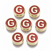 Alloy Enamel Beads X-ENAM-S122-028G-NR-1