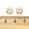 Brass Micro Pave Cubic Zirconia Beads KK-B134-38G-3