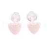 Porcelain Stud Earrings EJEW-H007-01A-1