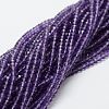 Natural Amethyst Bead Strands G-P271-3mm-09-2