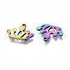 Ion Plating(IP) 201 Stainless Steel Charms STAS-S119-134-3