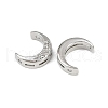 Brass Clear Cubic Zirconia Beads KK-D375-35P-2