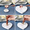 Golden Tone Wax Seal Brass Stamps with Wood Handles AJEW-WH20032-006-3