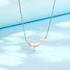 Non-Tarnish Stainless Steel Pendant Necklaces with Cable Chains AF6538-2-1