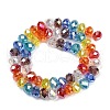 Electroplate Glass Beads Strands EGLA-D300-03-8mm-2
