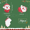 SUNNYCLUE 30Pcs Opaque Resin Pendants RESI-SC0003-50-2