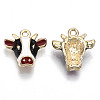 Alloy Enamel Charms X-PALLOY-N160-008-RS-2