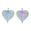 Ion Plating(IP) 304 Stainless Steel Filigree Pendants STAS-S118-081-1