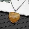 Natural Topaz Jade Pendant Necklaces CY8832-10-1