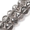 Transparent Electroplate Glass Beads Strands EGLA-N002-34D-F02-1