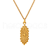 Elegant Vintage Stainless Steel Pave Clear Cubic Zirconia Pendant Necklaces for Women OL2331-2-1