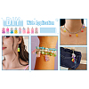  38Pcs 19 Colors Gradient Color Resin Pendants RESI-TA0001-87-20