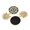Brass Micro Pave Cubic Zirconia Big Pendants KK-S526-59G-2