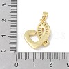 Shell Heart Pendants KK-P273-13G-3