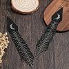 Bohemian Handmade Glass Seed Beads Moon Tassel Dangle Earrings YQ4998-2
