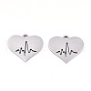 Non-Tarnish 201 Stainless Steel Charms STAS-S081-087-1