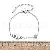 201 Stainless Steel Cable Chain Bracelets BJEW-H205-01A-P-5