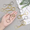 8Pcs 2 Colors Alloy Pendant Keychain FIND-NB0002-91-3
