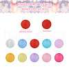 Beadthoven 100Pcs 10 Colors Transparent Acrylic Beads FACR-BT0001-02-5