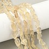 Raw Rough Natural Lemon Quartz Beads Strands G-M453-C01-1