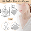 Beebeecraft 2Pcs 925 Sterling Silver Charms STER-BBC0006-96-2