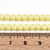 Baking Painted Pearlized Glass Pearl Bead Strands HY-N002-4mm-B03-5