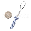 Grade A Round Glass Seed Beads with 304 Stainless Steel Open Jump Rings and Fishing Thread Nylon Wire and Cord Loop KEYC-MZ00251-3