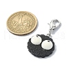 Biscuits with Eyes Opaque Resin Pendant Decorations HJEW-JM01559-3