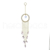 Glass Star Pendant Decorations HJEW-JM01113-02-2