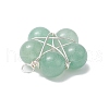 Brass Wire Wrapped Natural Gemstone Pendants PALLOY-TA00033-02-3