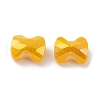 Electroplate Glass Beads GLAA-D016-16F-2