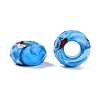 Two Tone Glass European Beads GDA009-7-2