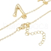 Bohemian Summer Beach Style 18K Gold Plated Shell Shape Initial Pendant Necklaces IL8059-22-3