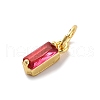 Brass Pave Cubic Zirconia Charms KK-F894-13G-3