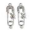 Alloy with Rhinestone Pendants FIND-B028-07P-1