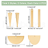 DICOSMETIC 24Pcs 6 Style 201 Stainless Steel Pendants STAS-DC0005-29-4